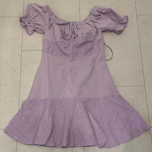 Off the Shoulder Lavender Dress